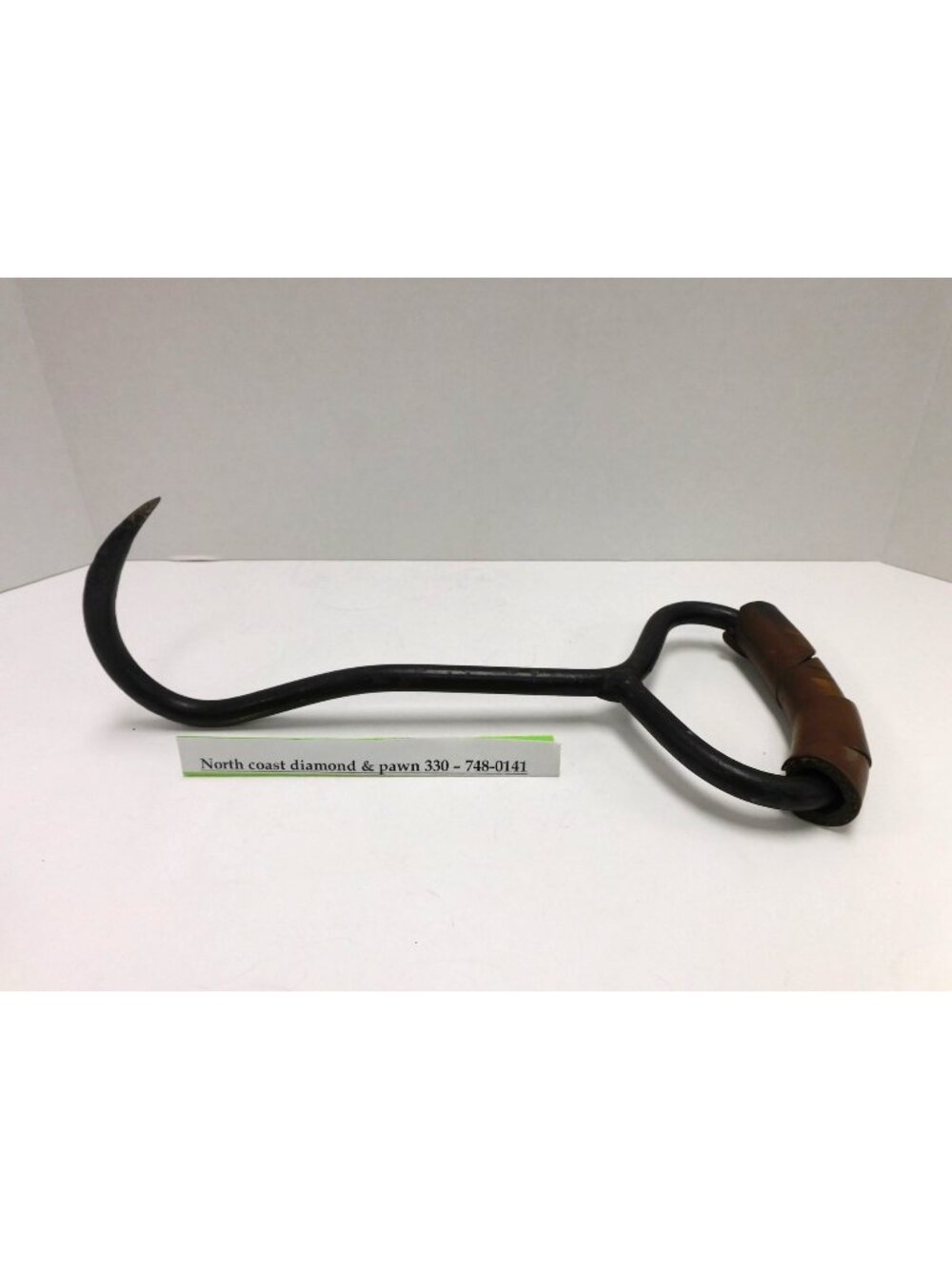 Rustic Vtg Cast Iron Hay Bale Ice Hook Small 11" DW88